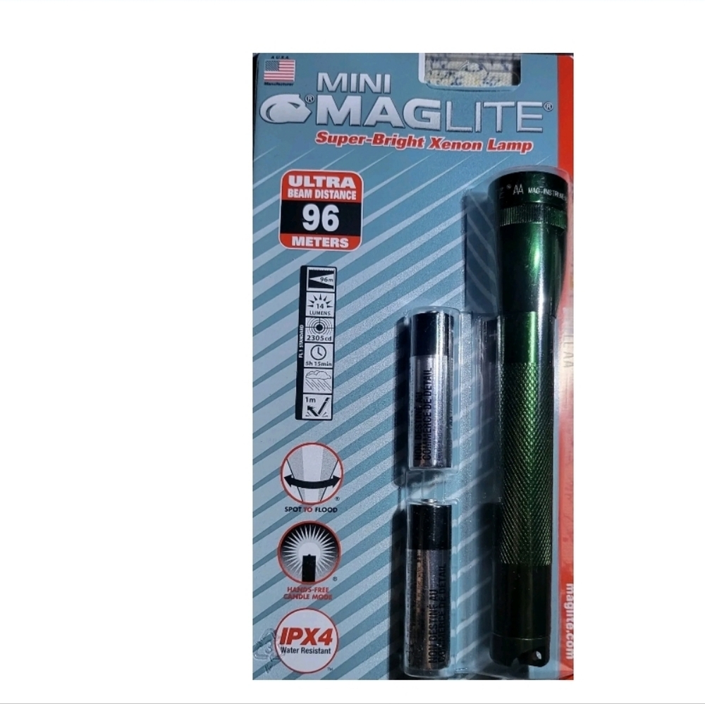 MagLite M2A396: Mini 2 Aa Flashlight Dark Green